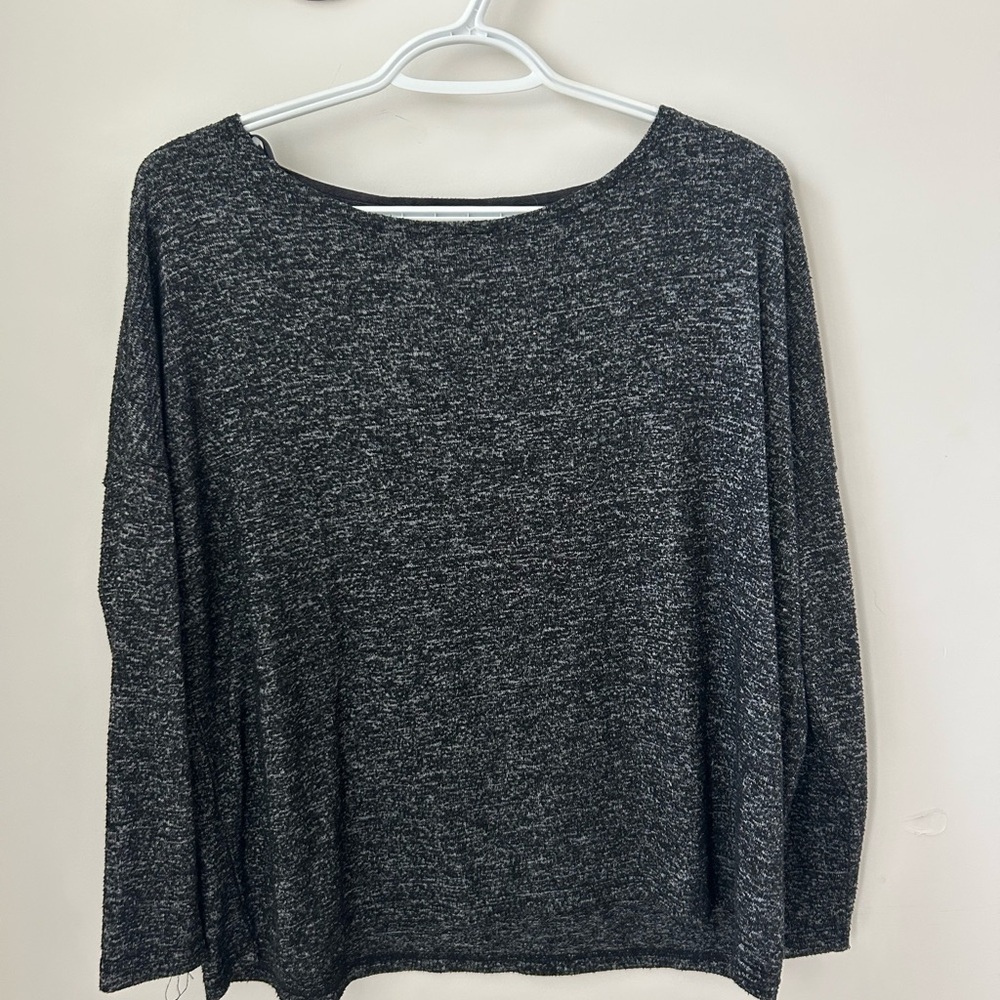 Gray 3/4 Sleeve Top